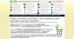 Desktop Screenshot of bioplus.hu