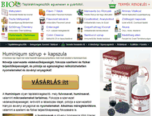 Tablet Screenshot of huminiqum-huminsav.bioplus.hu